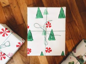 Kids Craft at Home: Wrapping Paper with Block Printing